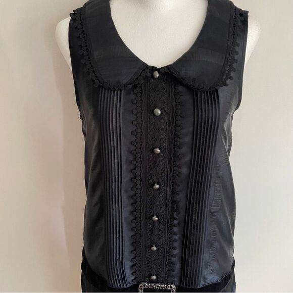 Anna Sui 20th Anniversary Target Black Lace Drop Waist Dress Women’s Size XS - Picture 4 of 12